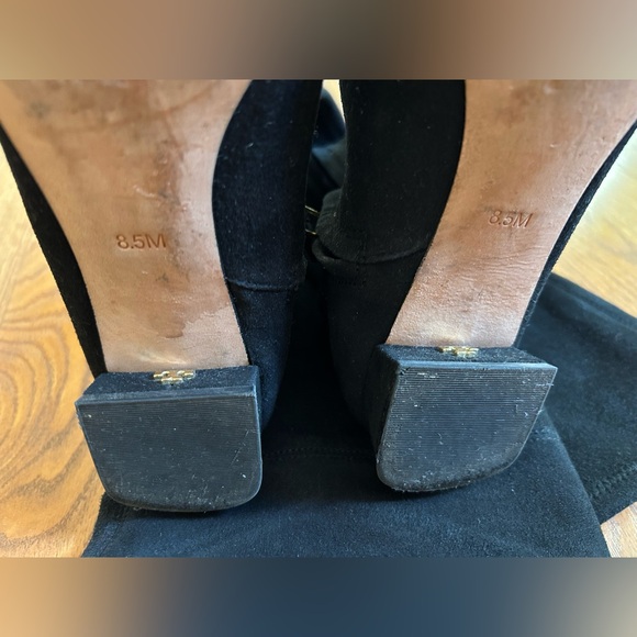 Tory Burch Over-The-Knee Stretch Suede Boots - Picture 15 of 16